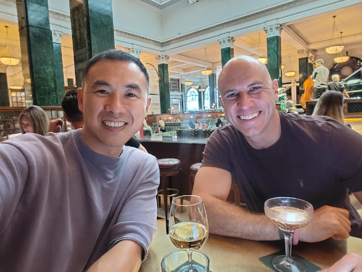 Hoi Ung and Derek Caussin, co-founders of iD8u