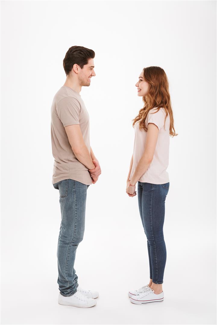 People meeting in person on a date